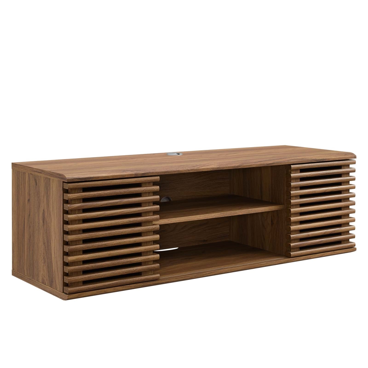 Render Wall-Mount Media Console TV Stand - Walnut - 46 in.
