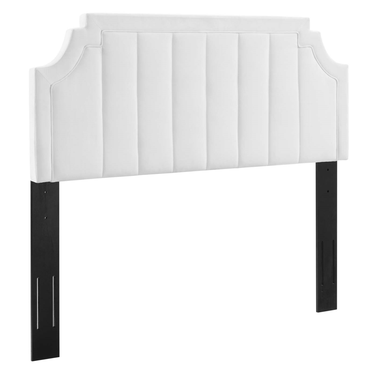 Picture of Modway Furniture MOD-6348-WHI Alyona Channel Tufted Performance Velvet Headboard&#44; White - King & California Size