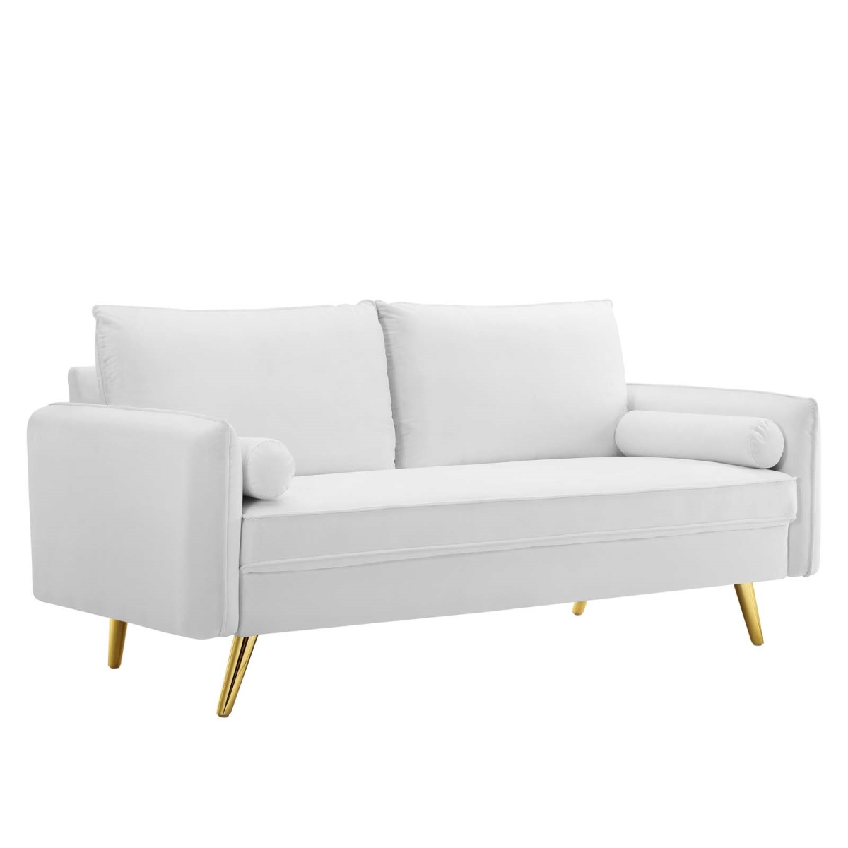 Revive Performance Velvet Sofa - White