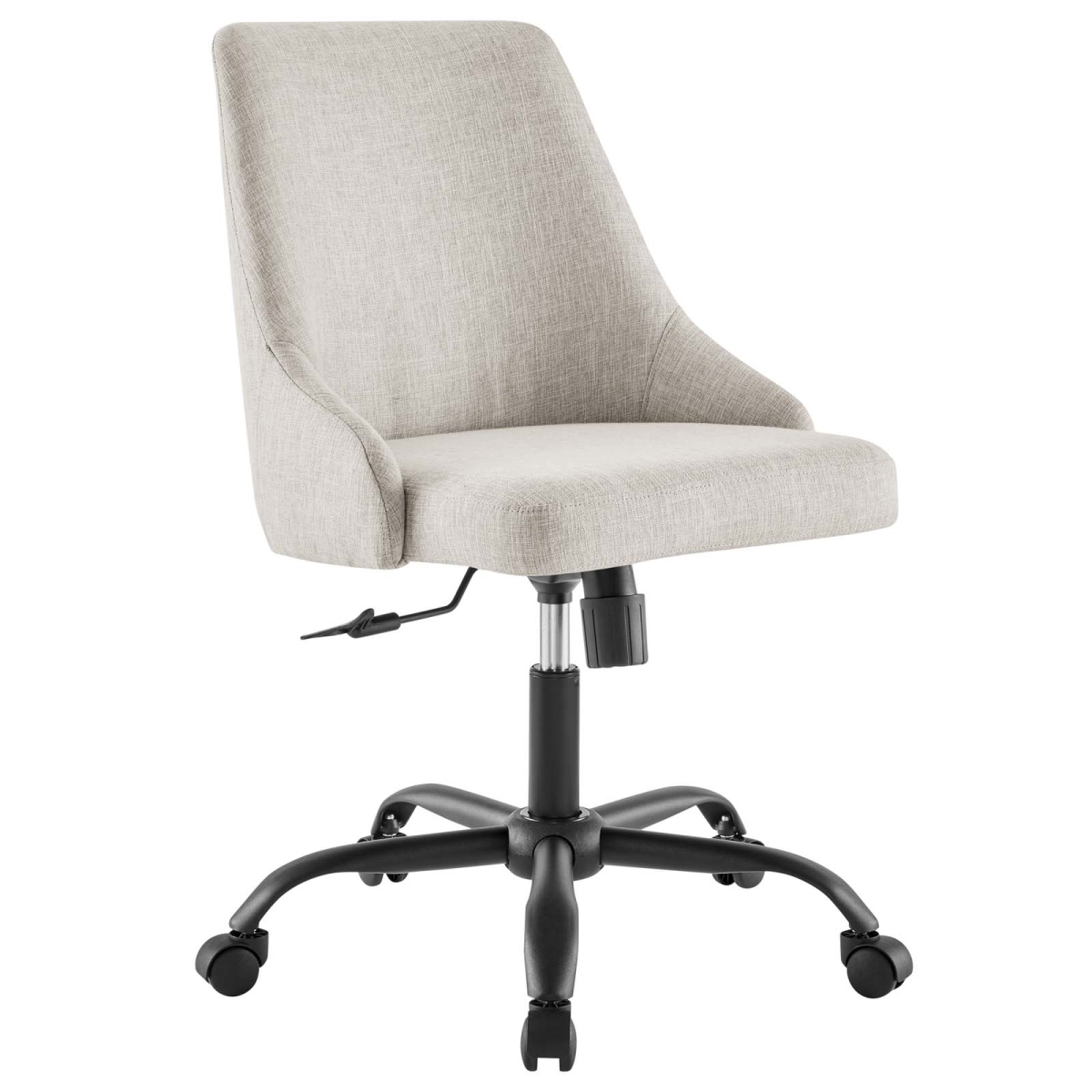 EEI-4371-BLK-BEI Designate Swivel Upholstered Office Chair, Black & Beige