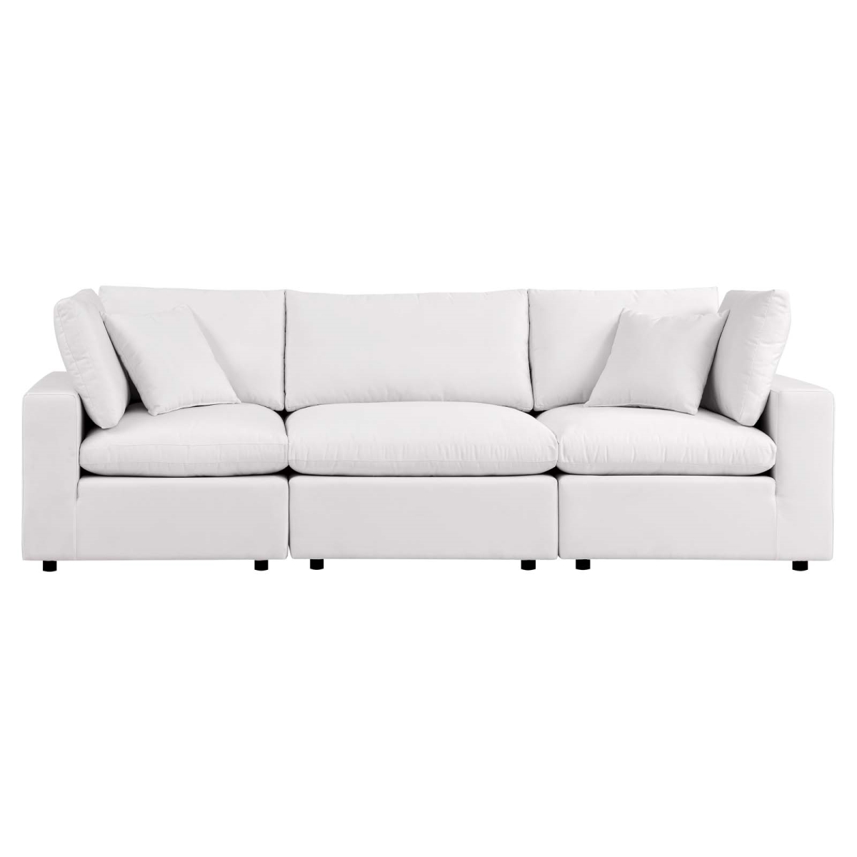 EEI-5578-WHI 300 lbs Commix Overstuffed Outdoor Patio Sofa, White -  Modway Furniture