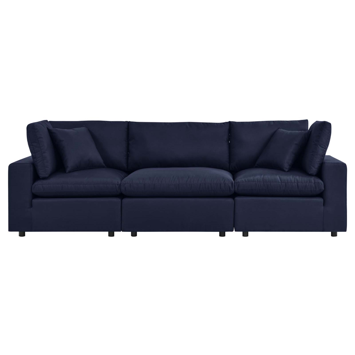 EEI-5578-NAV Commix Overstuffed Outdoor Patio Sofa, Navy -  Modway Furniture