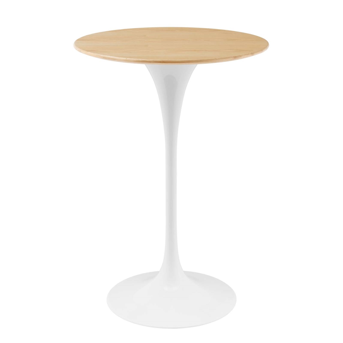 Picture of Modway Furniture EEI-5200-WHI-NAT 28 in. Lippa Bar Table&#44; White & Natural