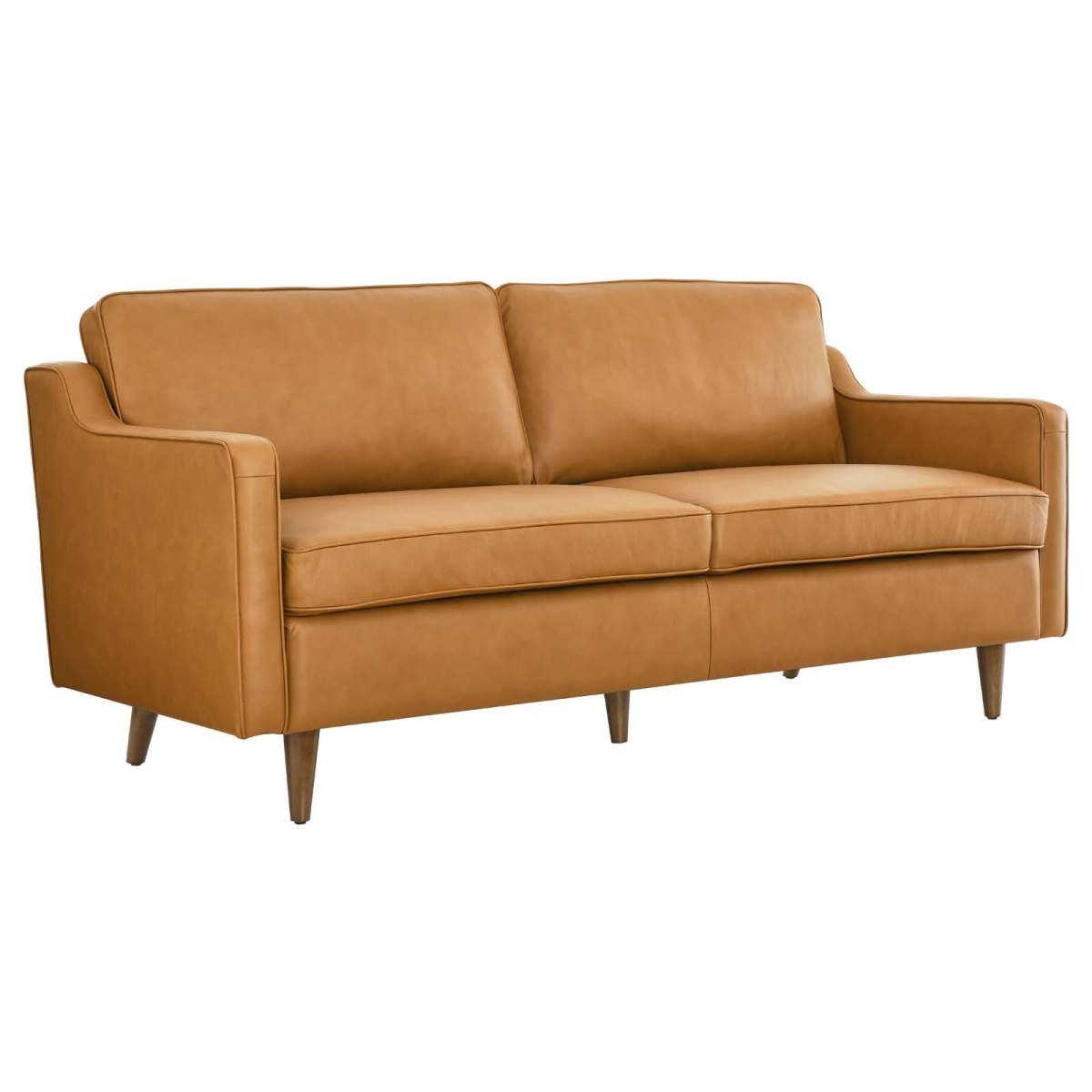 EEI-5553-TAN Impart Genuine Leather Sofa, Tan - 32.5 x 70.5 x 31.5 in.
