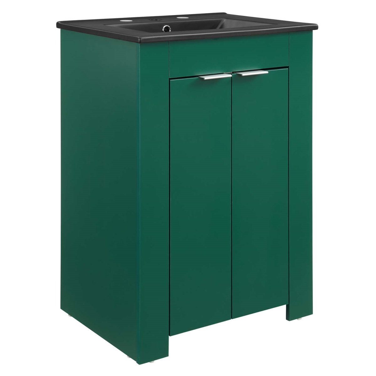 EEI-5366-GRN-BLK 24 in. Maybelle Bathroom Vanity, Green & Black