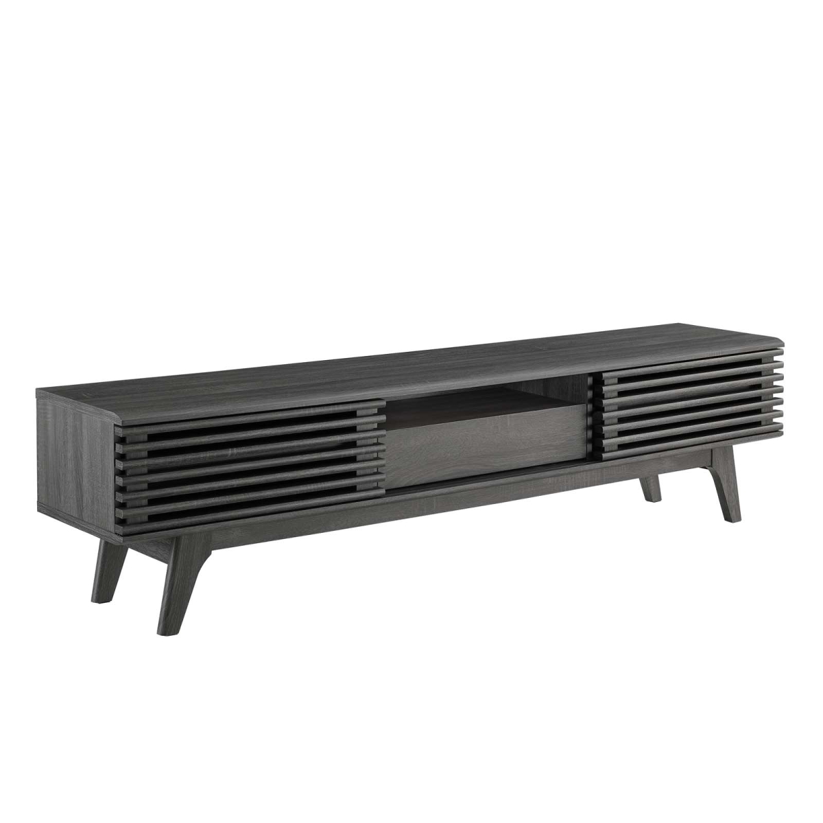 17 x 70 x 13.5 in. Render TV Stand, Charcoal