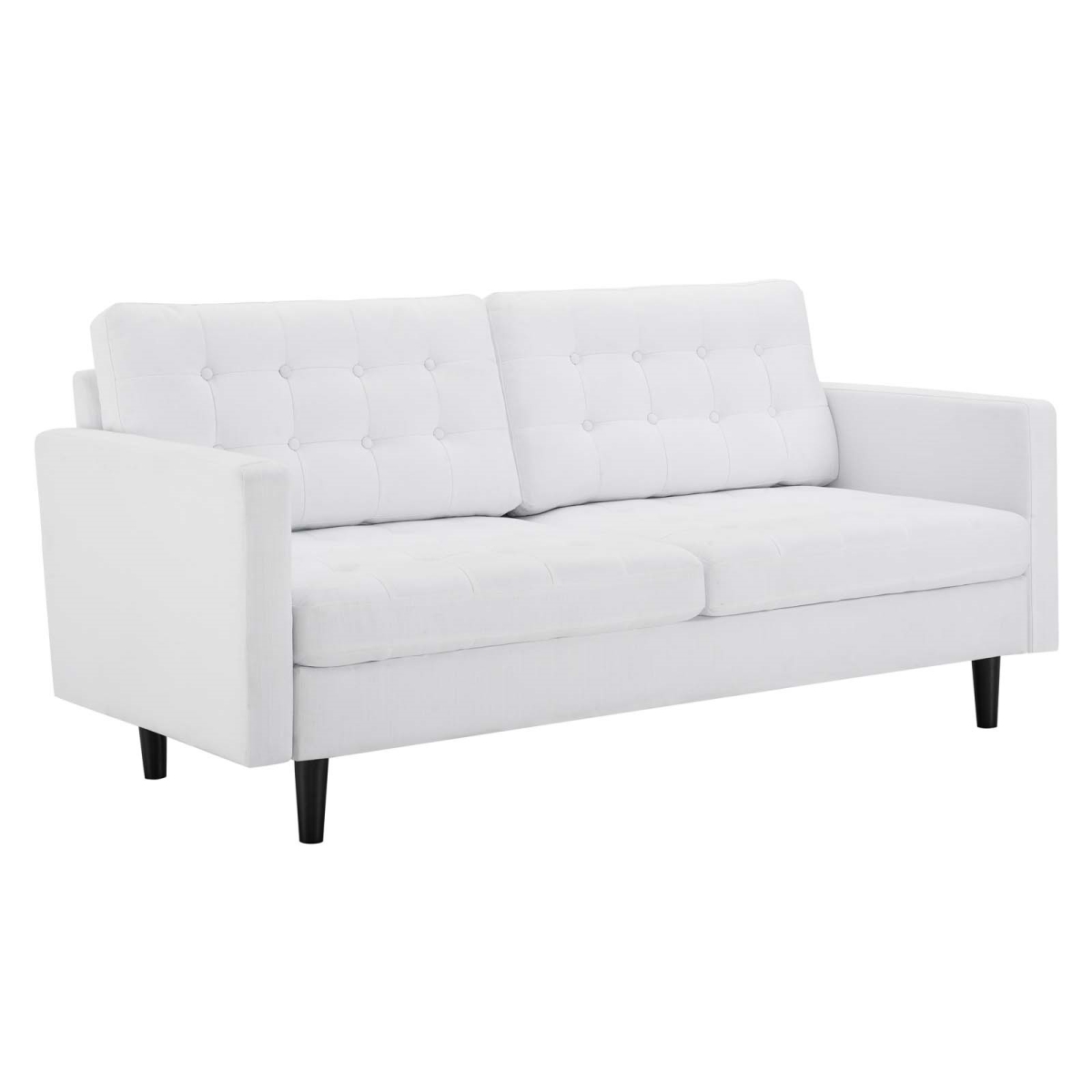EEI-4445-WHI Exalt Tufted Fabric Sofa, White