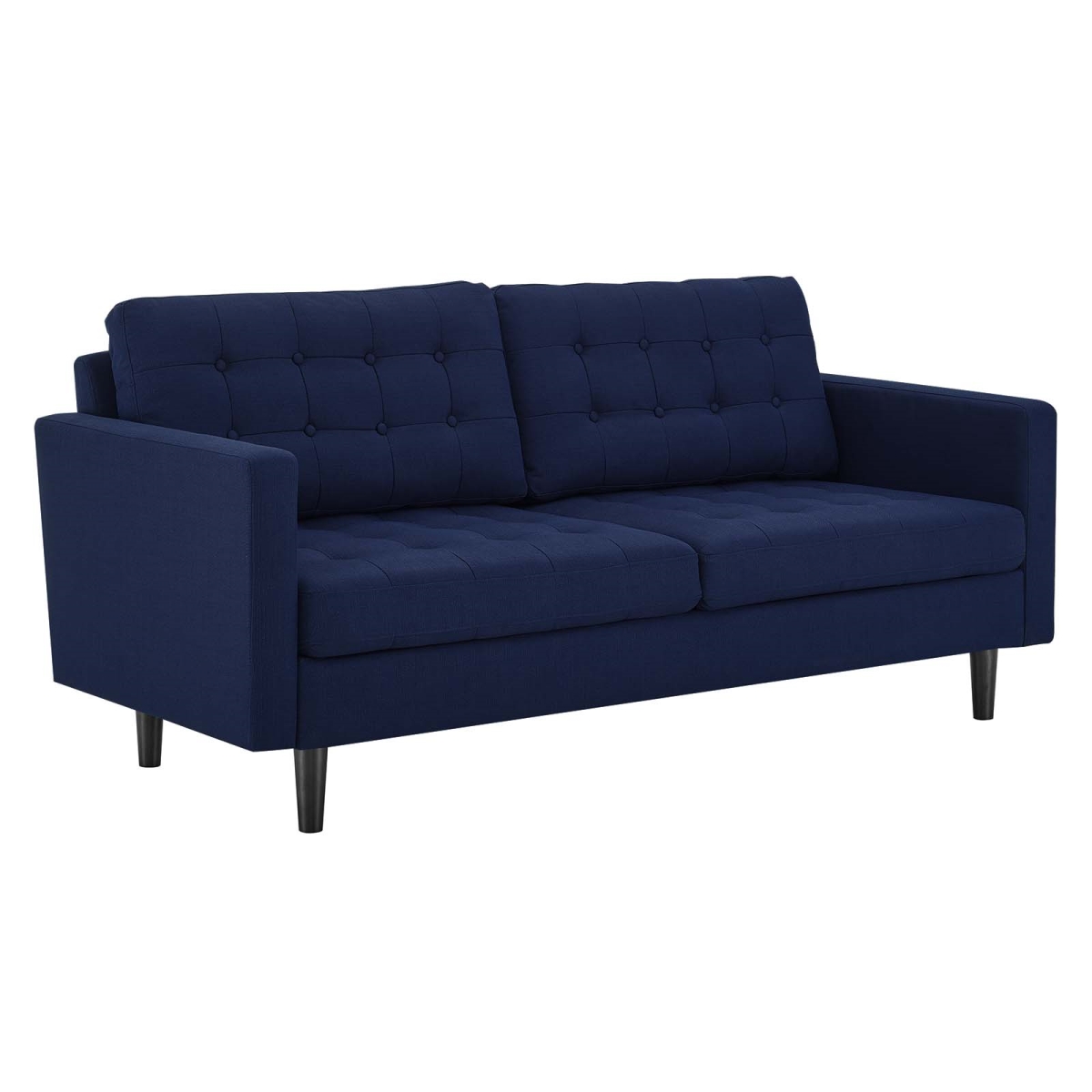 EEI-4445-ROY Exalt Tufted Fabric Sofa, Royal Blue - 34 x 75 x 33 in.