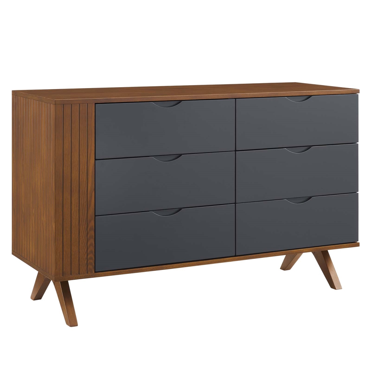 MOD-6677-WAL-GRY Dylan Dresser, Walnut & Gray - 29.5 x 17.5 x 47 in.