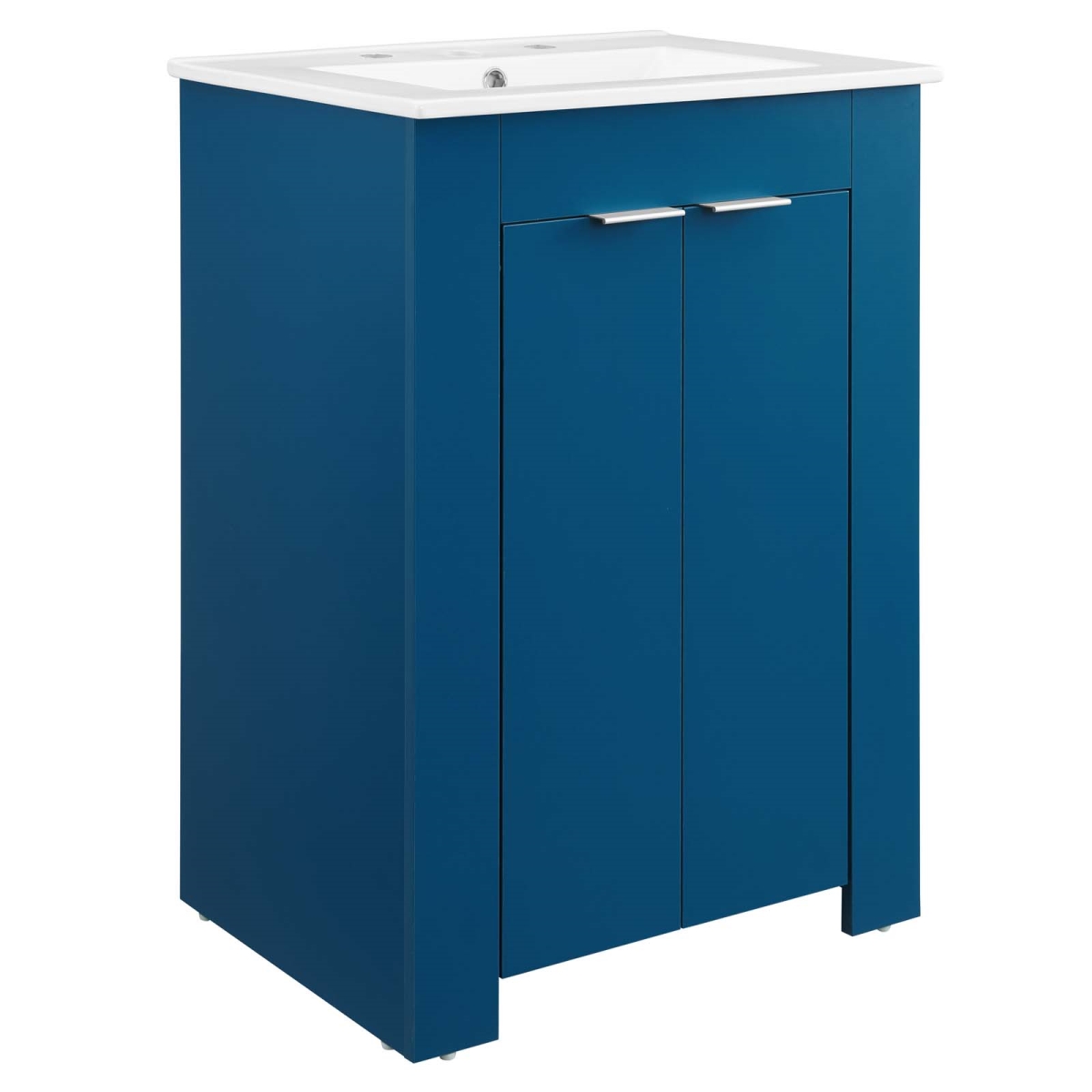 EEI-5378-NAV-WHI 24 in. Maybelle Bathroom Vanity, Navy & White