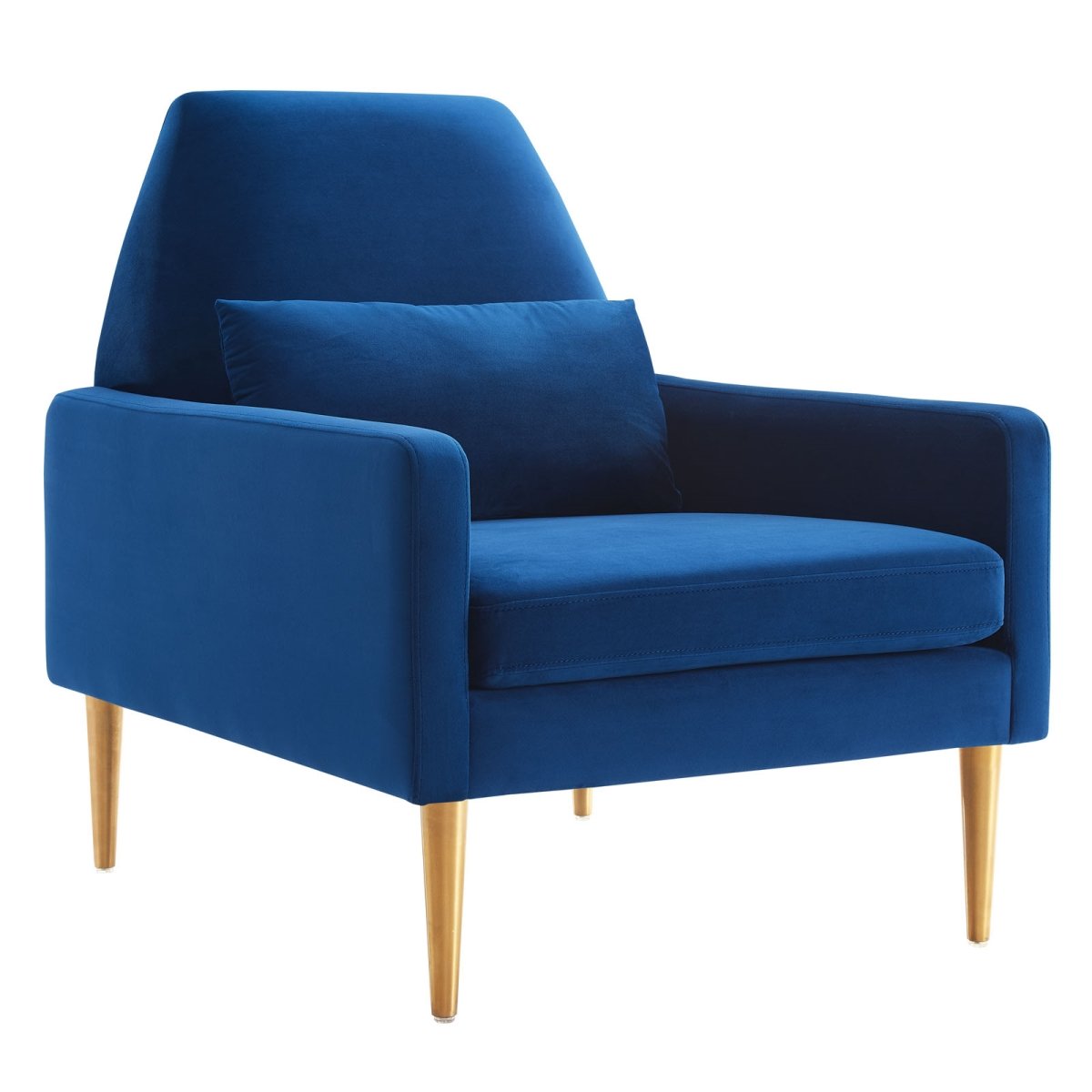 EEI-5021-NAV Liliana Performance Velvet Retro Modern Armchair, Navy -  Modway Furniture