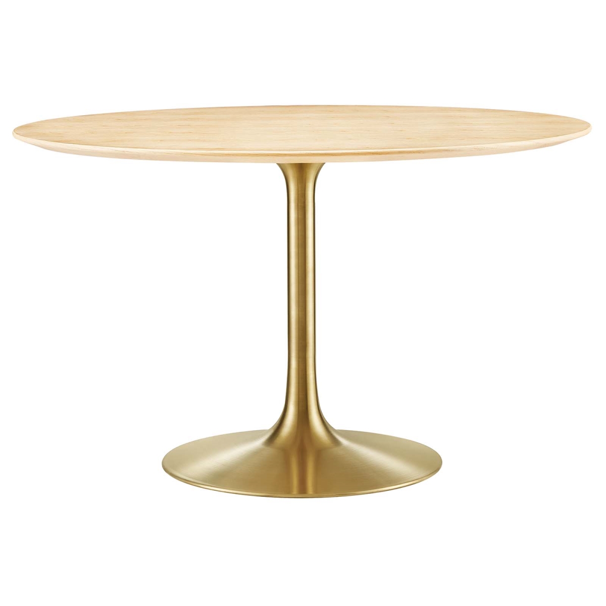 EEI-5231-GLD-NAT 47 in. Lippa Wood Dining Table, Gold & Natural