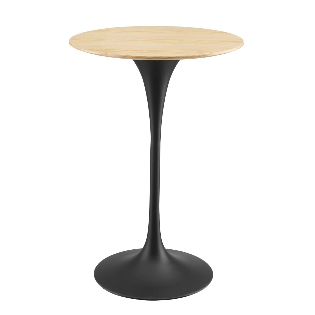 Picture of Modway Furniture EEI-4890-BLK-NAT 28 in. Lippa Wood Bar Table&#44; Black & Natural