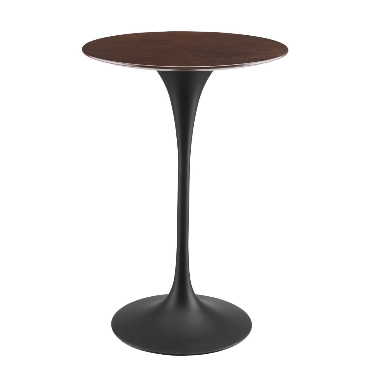 Picture of Modway Furniture EEI-4890-BLK-CHE 28 in. Lippa Wood Bar Table&#44; Black & Cherry Walnut