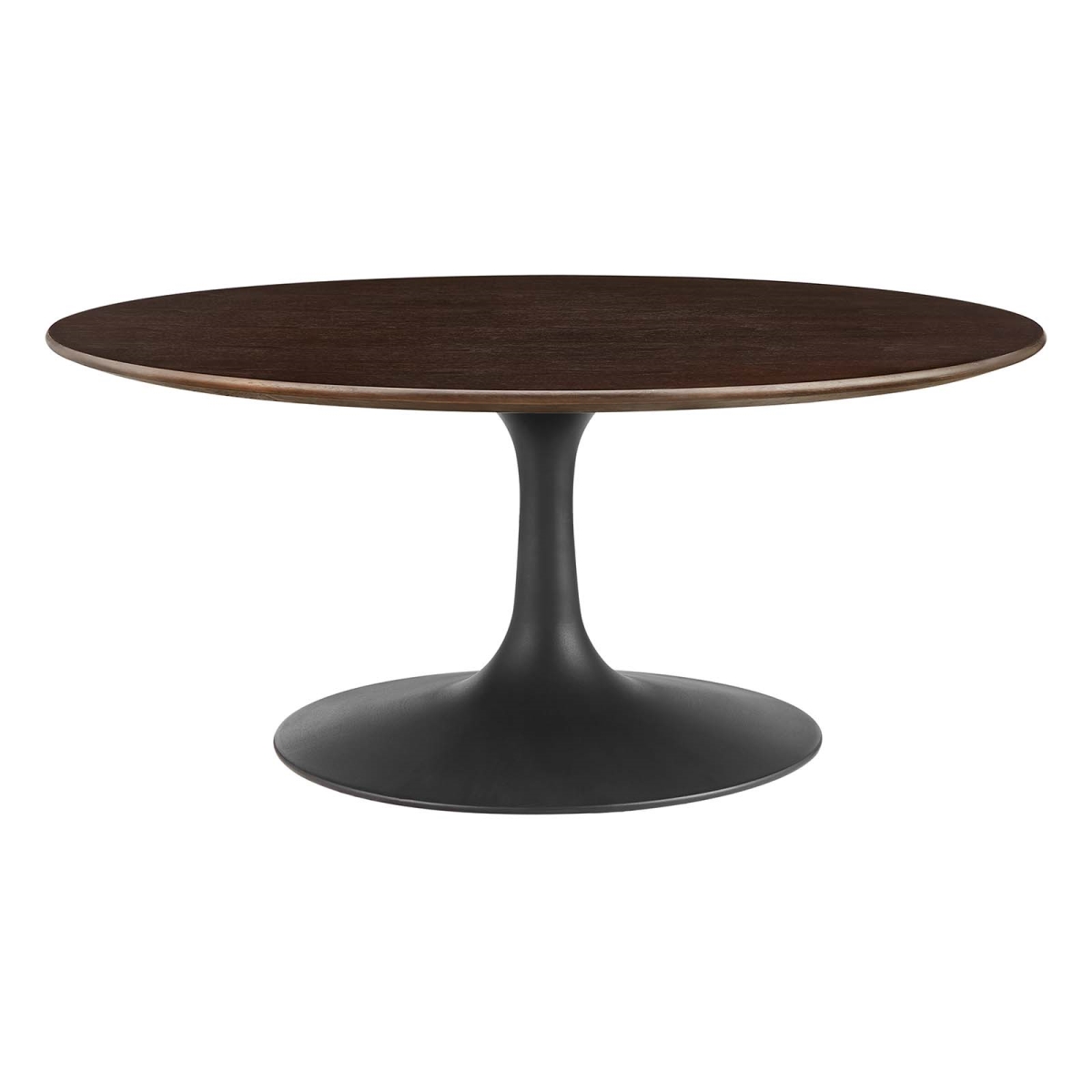 EEI-4882-BLK-CHE Lippa 36 in. Wood Coffee Table, Black Cherry & Walnut