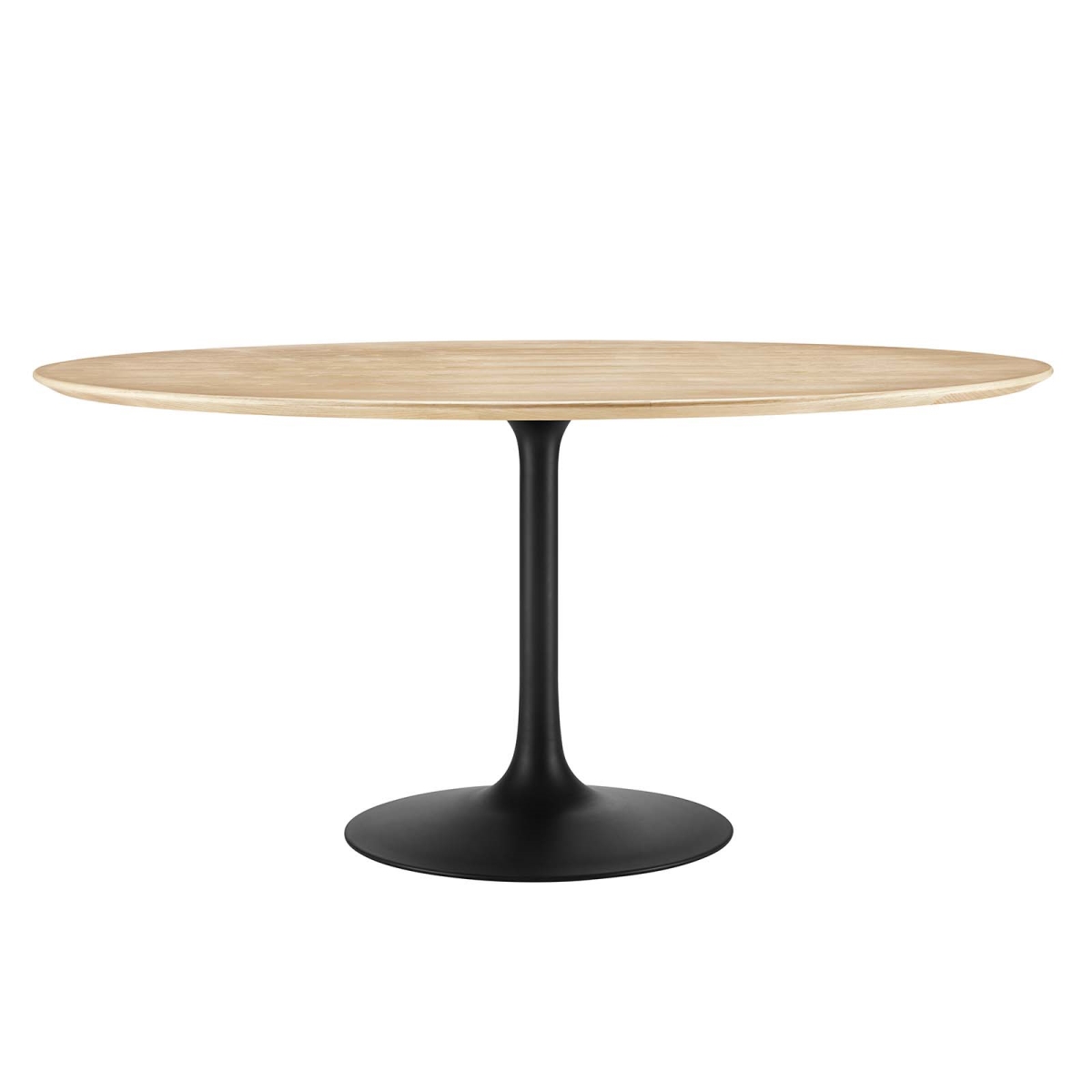 EEI-4873-BLK-NAT Lippa 60 in. Wood Dining Table, Black & Natural