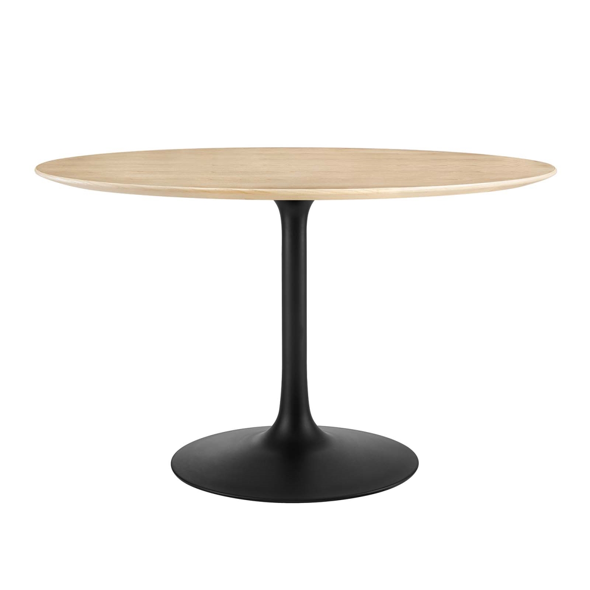 EEI-4872-BLK-NAT Lippa 47 in. Wood Dining Table, Black & Natural