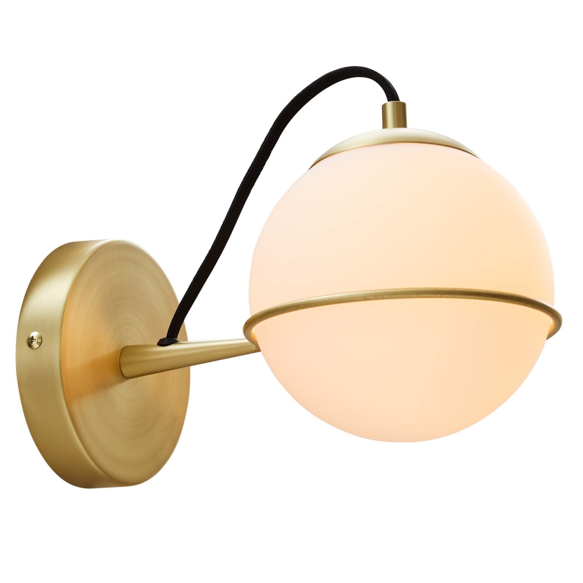 Picture of Modway Furniture EEI-5308-OPA-GLD Hanna Hardwire Wall Sconce&#44; Opal & Gold - 7.5 x 6 x 10 in.