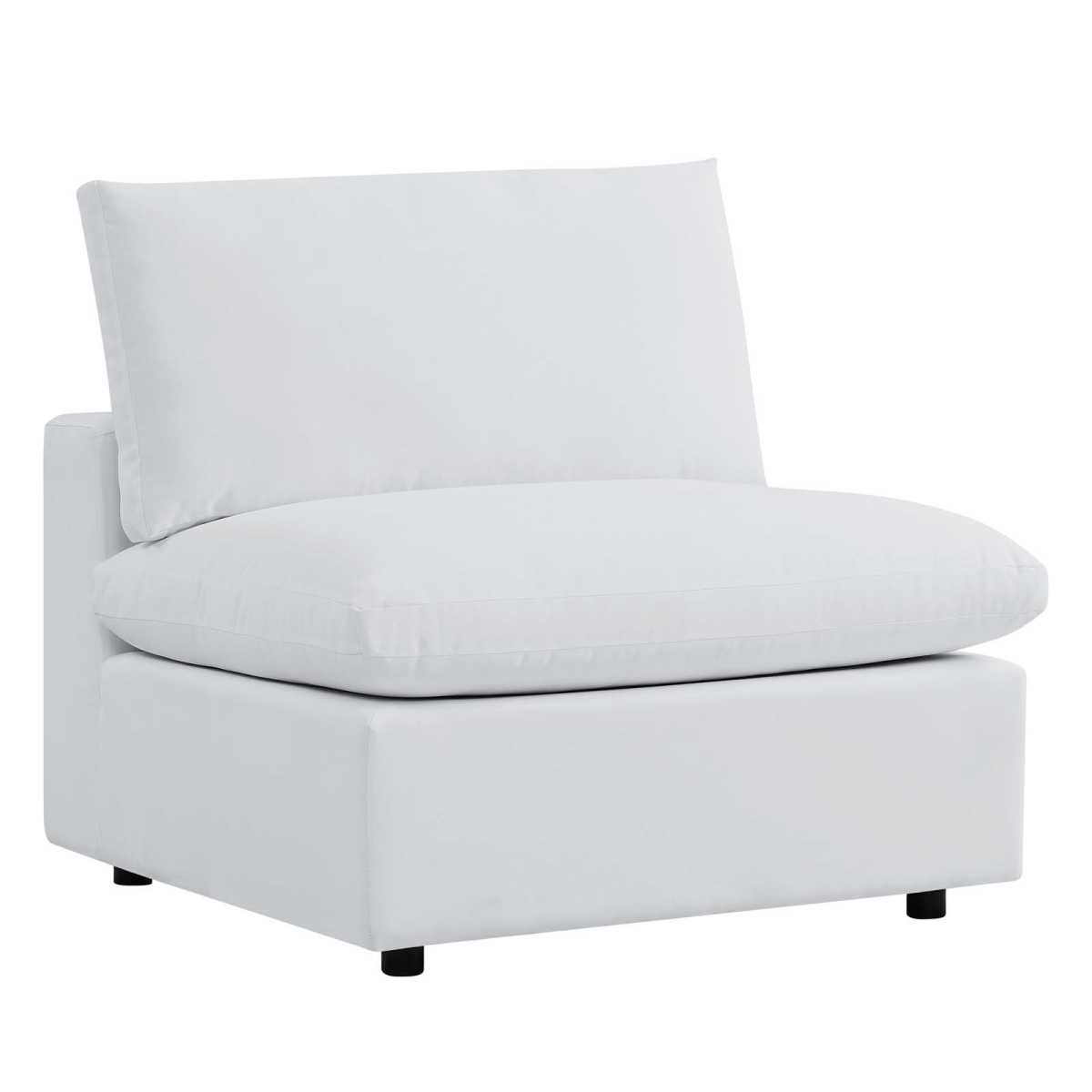 EEI-4905-WHI Commix Sunbrella Outdoor Patio Armless Chair, White - 24-32 x 36 x 36 in -  Modway Furniture