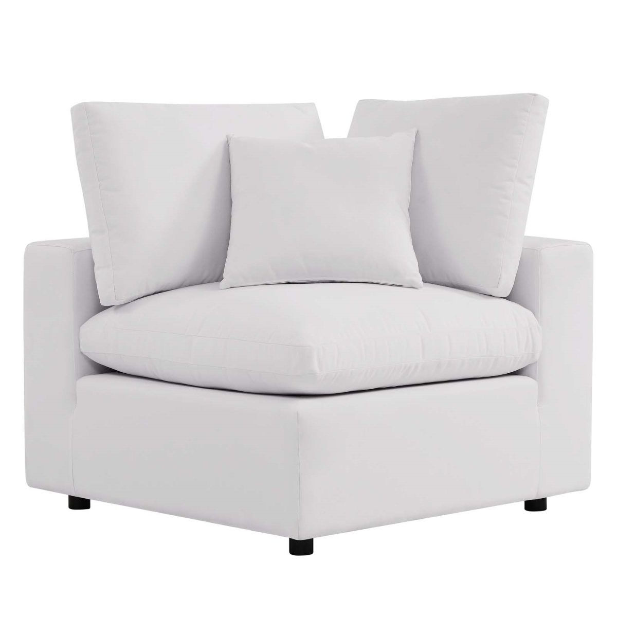 EEI-4904-WHI 300 lbs Commix Overstuffed Outdoor Patio Corner Chair, White -  Modway Furniture