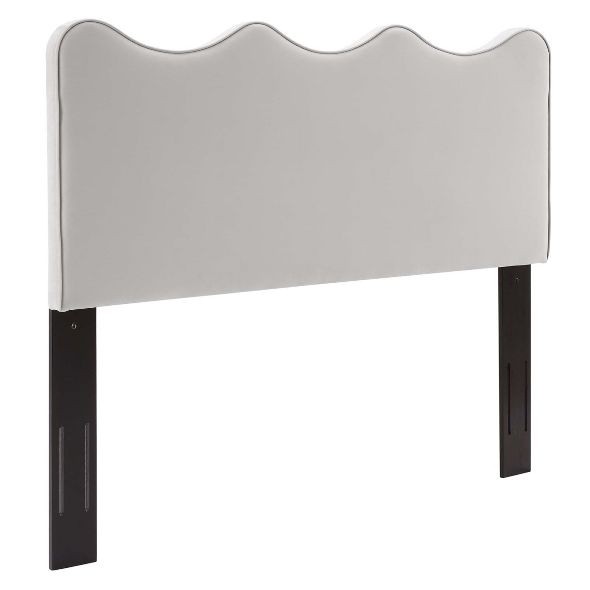 Picture of Modway Furniture MOD-6519-LGR Athena Performance Velvet Twin Size Headboard&#44; Light Gray