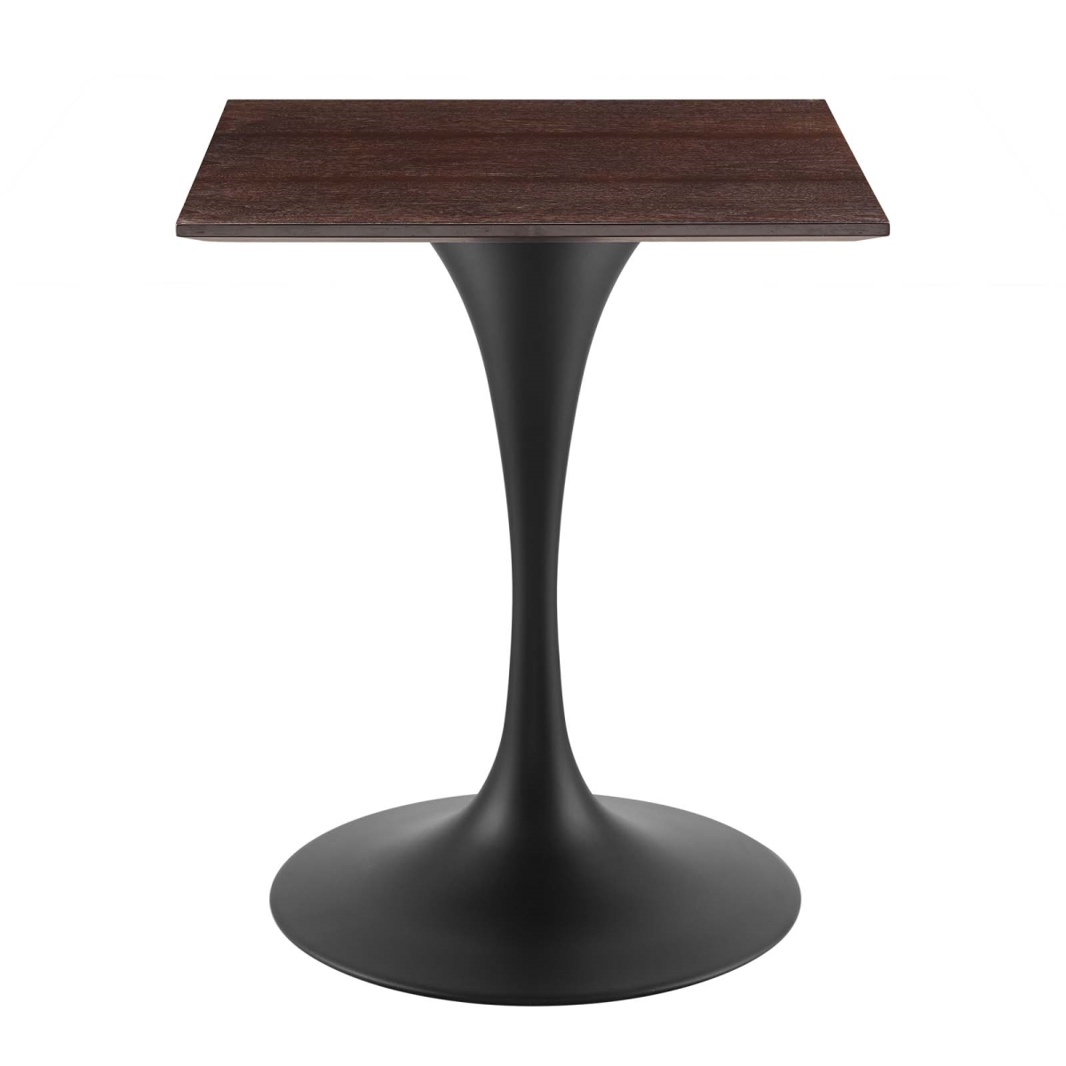 EEI-4864-BLK-CHE 24 in. Lippa Wood Square Dining Table, Black & Cherry Walnut