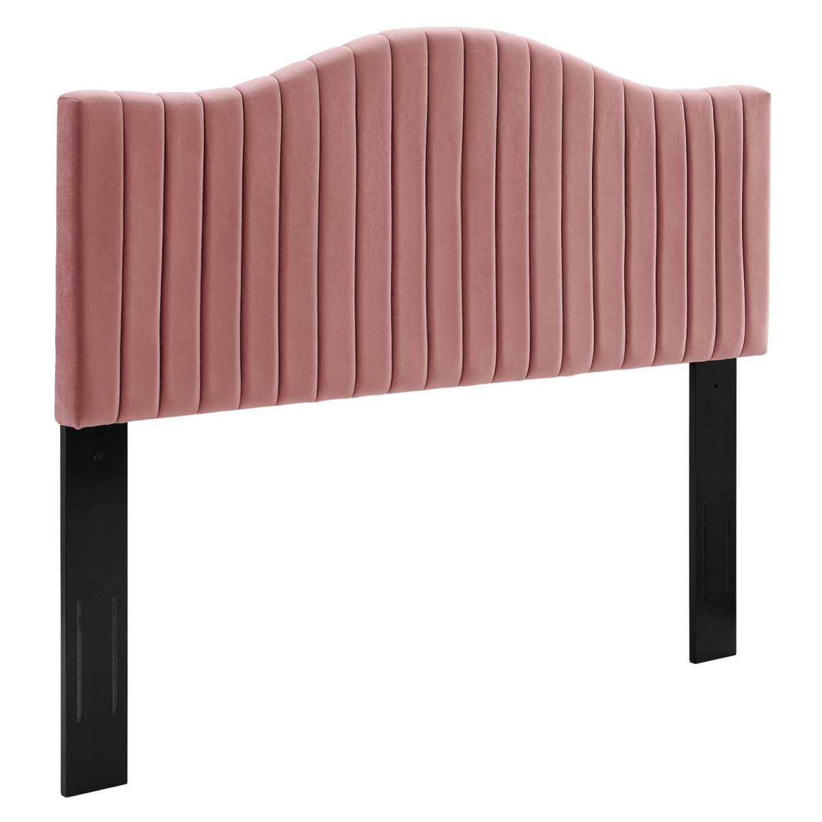 Picture of Modway Furniture MOD-6560-DUS Brielle Channel Tufted Performance Velvet King & California King Size Headboard&#44; Dusty Rose - 26 x 78.5 x 3 in.