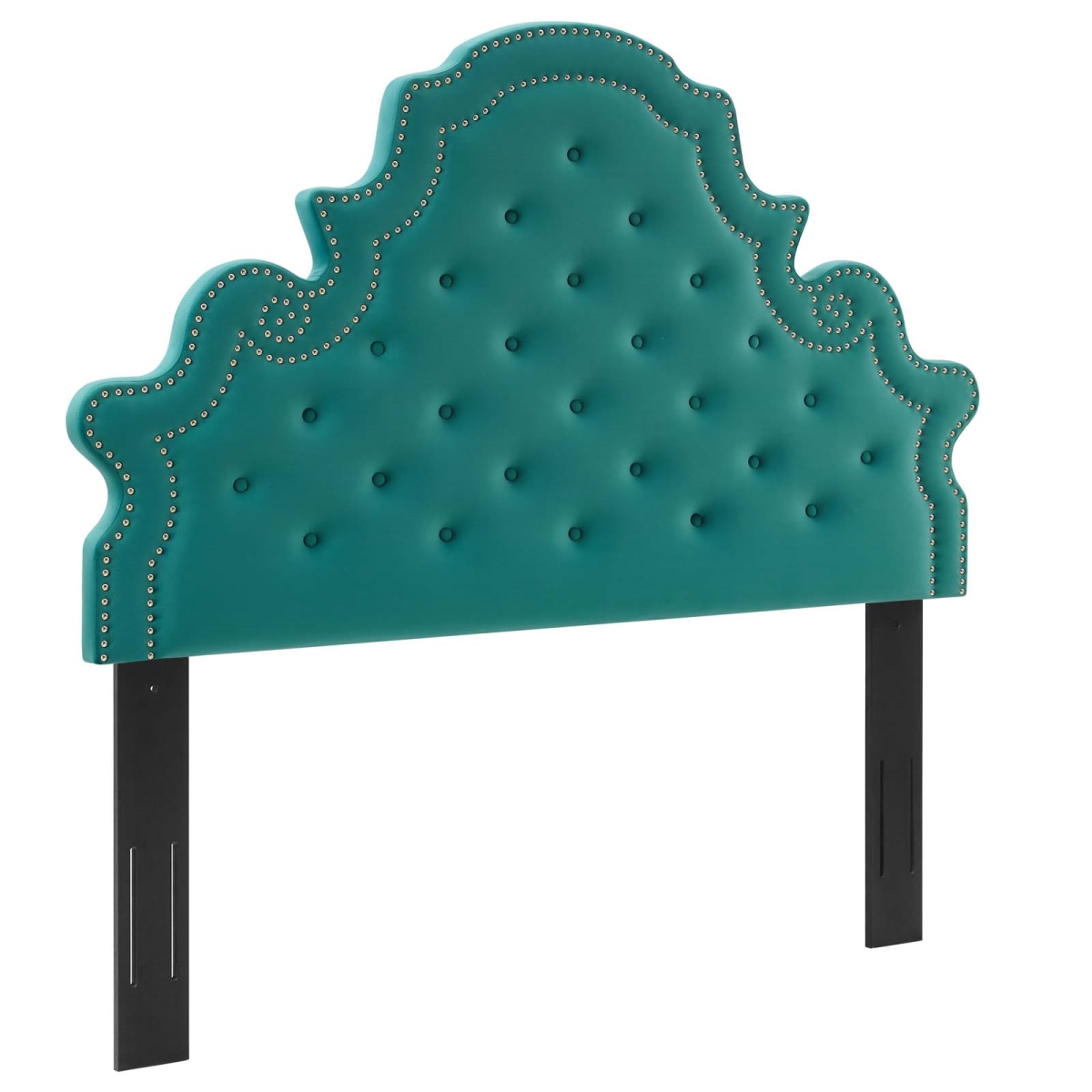 Picture of Modway Furniture MOD-6416-TEA Diana Tufted Performance Velvet Twin Size Headboard, Teal - 37.5 x 45 x 3 in.