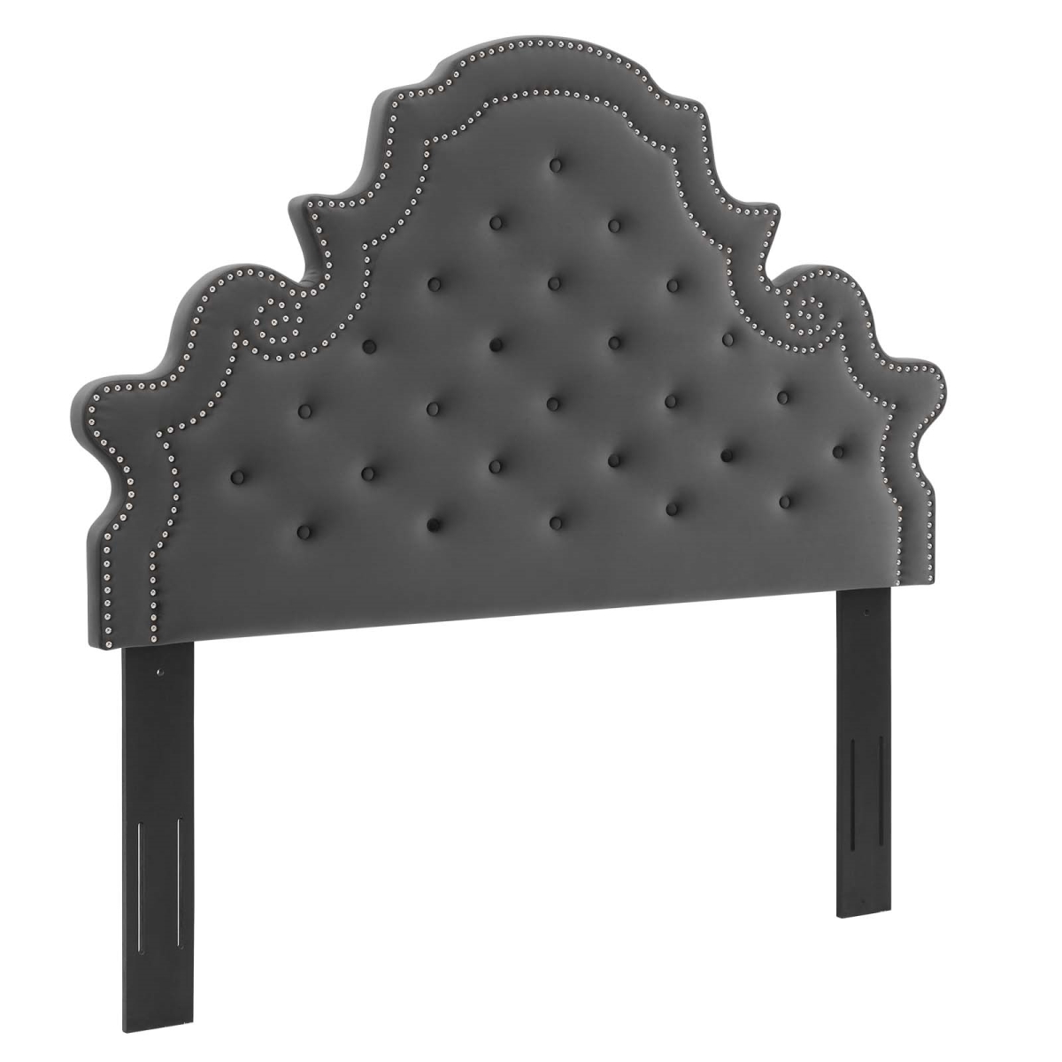Picture of Modway Furniture MOD-6416-CHA Diana Tufted Performance Velvet Twin Size Headboard, Charcoal - 37.5 x 45 x 3 in.