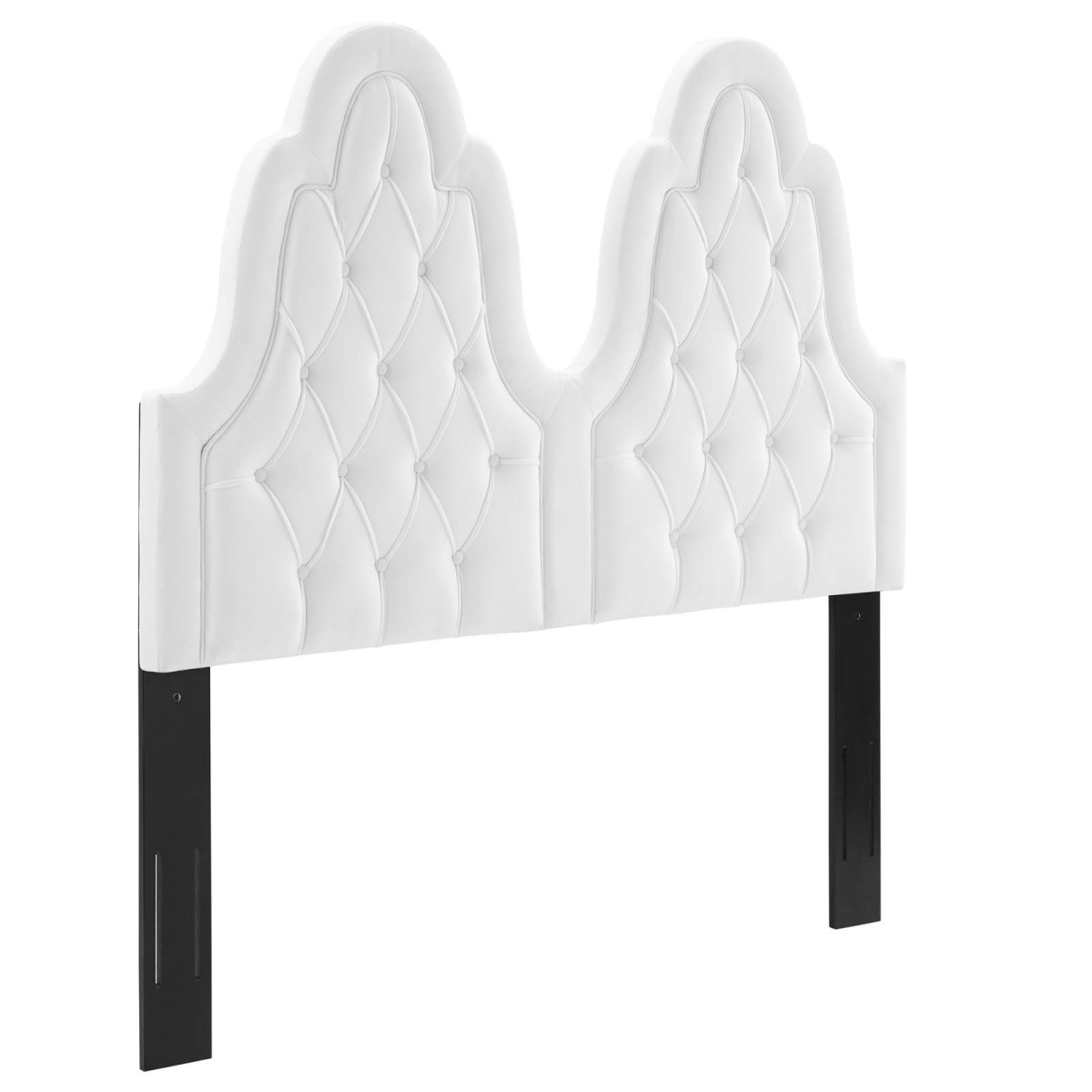 Picture of Modway Furniture MOD-6415-WHI Augustine Tufted Performance Velvet King & California King Size Headboard&#44; White - 37.5 x 78.5 x 3 in.
