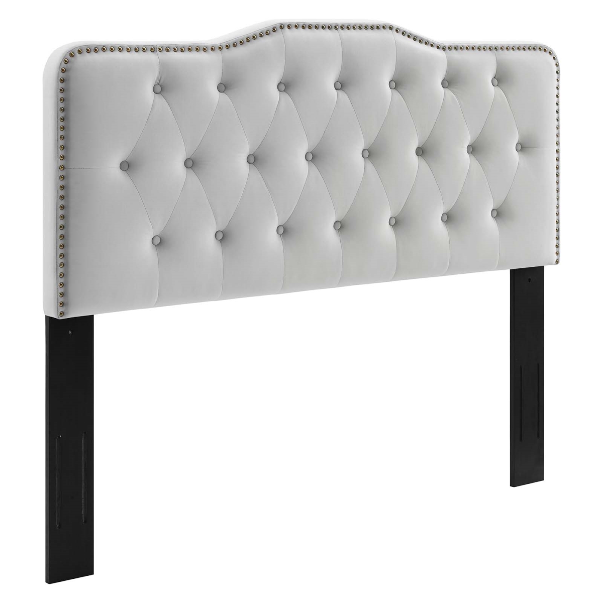 Picture of Modway Furniture MOD-6411-LGR 25.5 x 39 x 3.5 in. Sophia Tufted Performance Velvet King & California King Size Headboard&#44; Light Gray