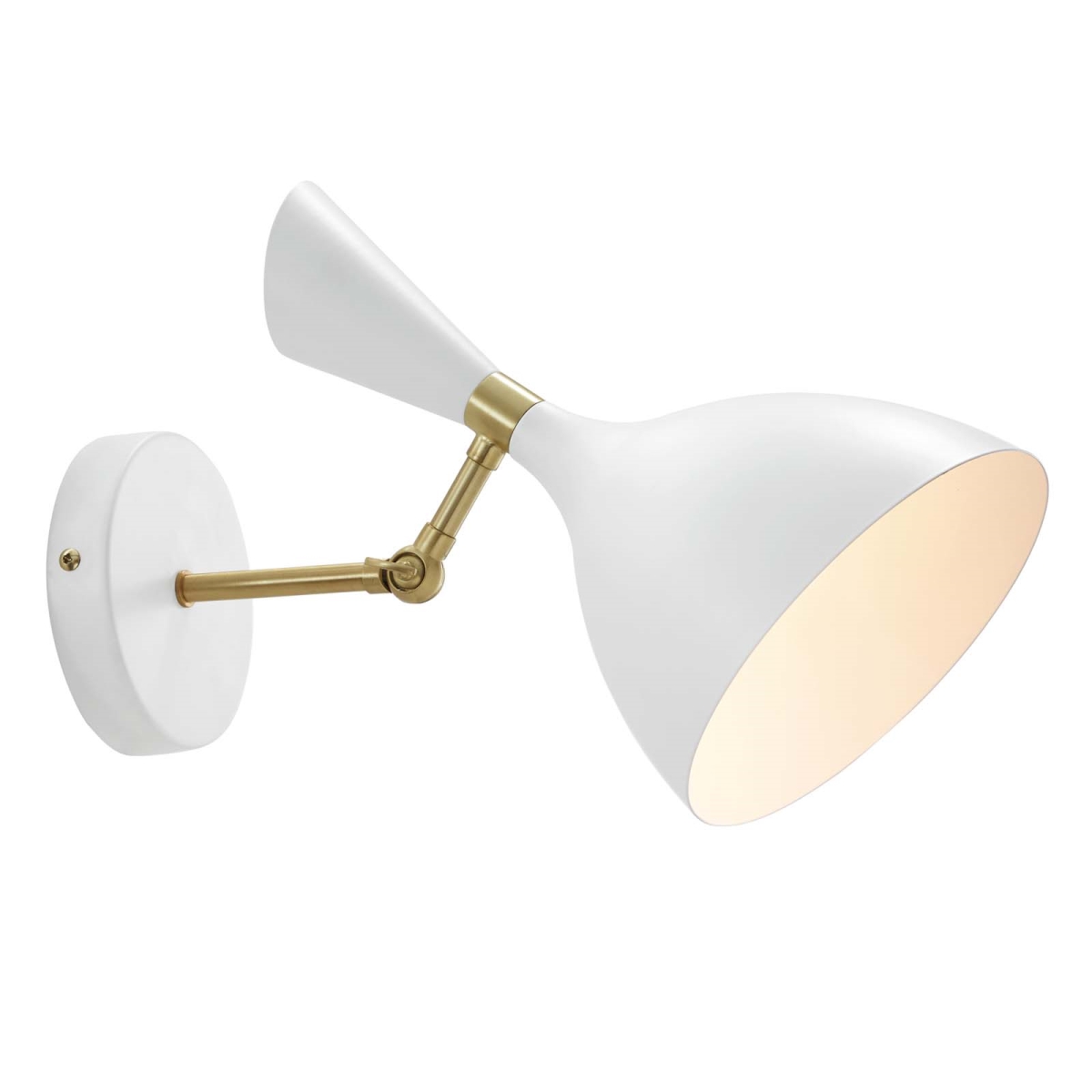 Picture of Modway Furniture EEI-5309-WHI Declare Adjustable Wall Sconce, White - 12.5 x 7 x 13.5 in.