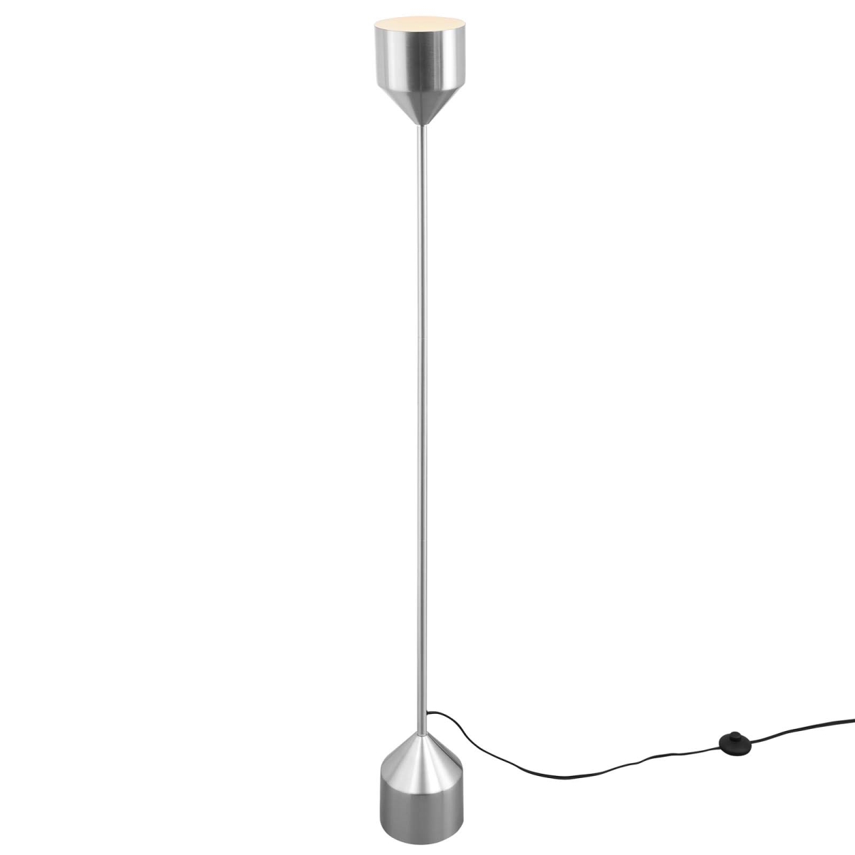 Picture of Modway Furniture EEI-5306-SLV Kara Standing Floor Lamp&#44; Silver - 62.5 x 6.5 x 6.5 in.