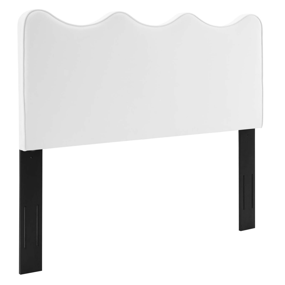 Picture of Modway Furniture MOD-6520-WHI 26 x 61.5 x 2.5 in. Athena Performance Velvet Full & Queen Size Headboard&#44; White