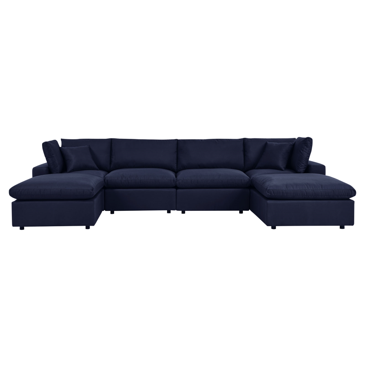 EEI-5585-NAV Commix Outdoor Patio Sectional Sofa, Navy - 6 Piece -  Modway Furniture