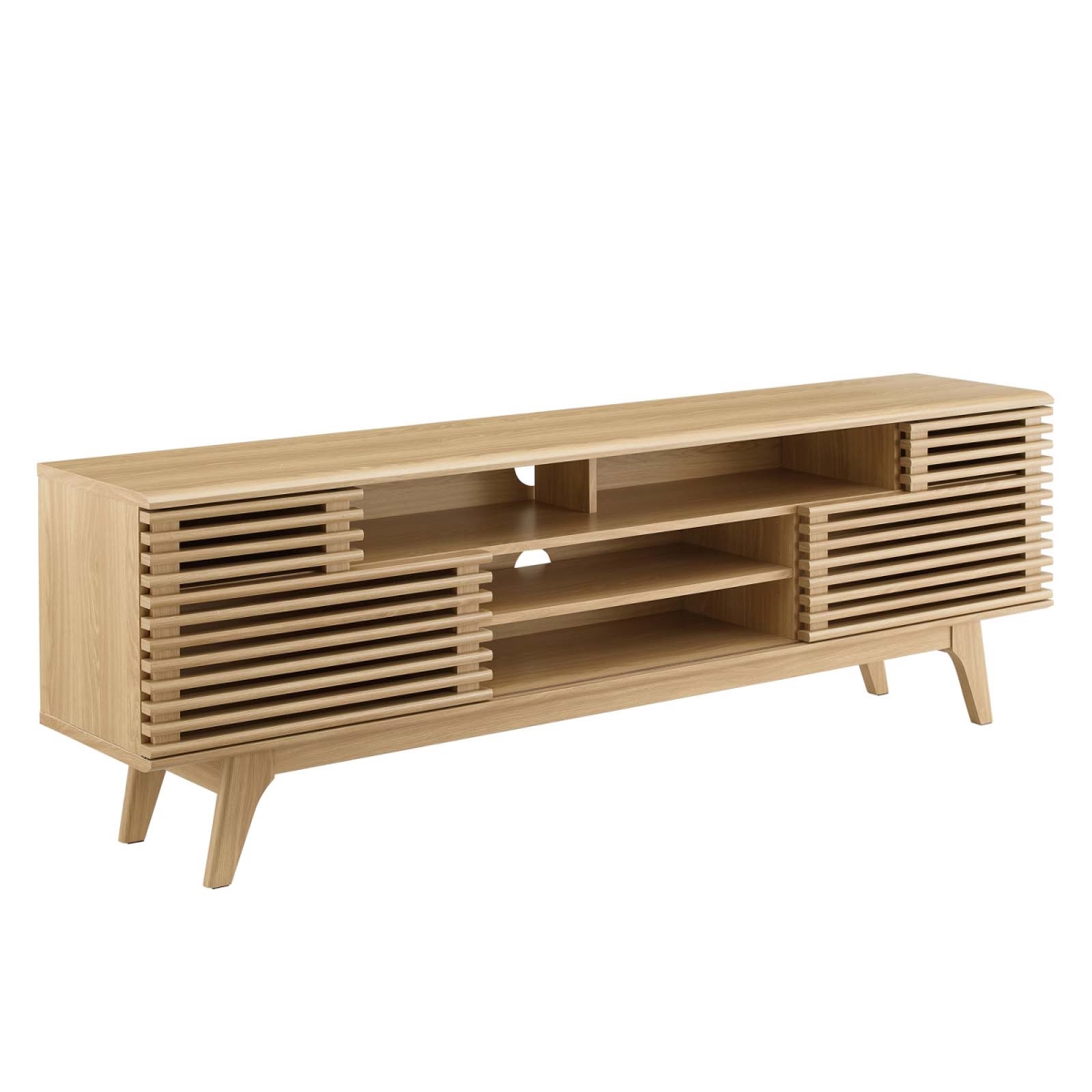71 in. Render Media Console TV Stand, Oak