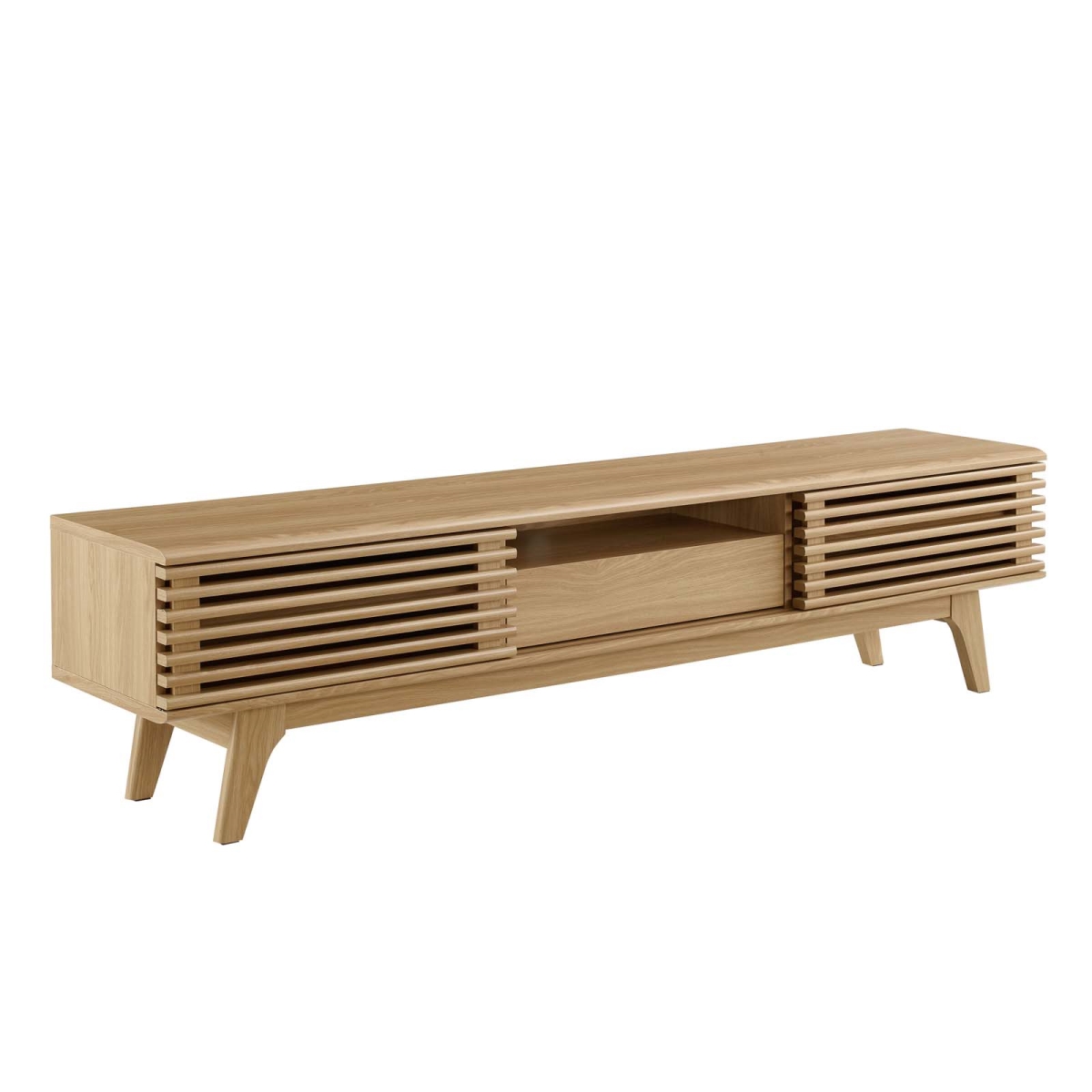 EEI-3305-OAK 70 in. Render TV Stand, Oak