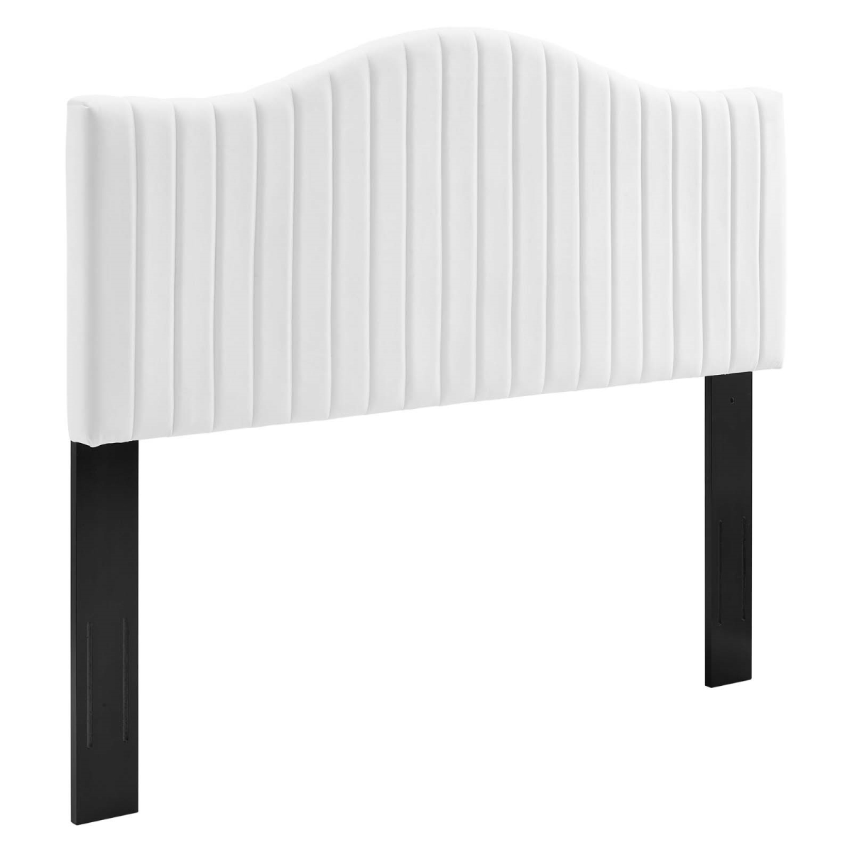 Picture of Modway Furniture MOD-6558-WHI Brielle Channel Tufted Performance Velvet Twin Headboard&#44; White