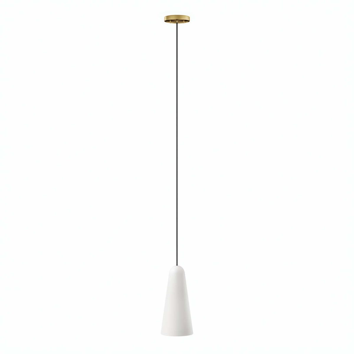 EEI-5644-OPA-SBR 72 x 5 x 5 in. Beacon 1-Light Pendant Light, Opal & Satin Brass