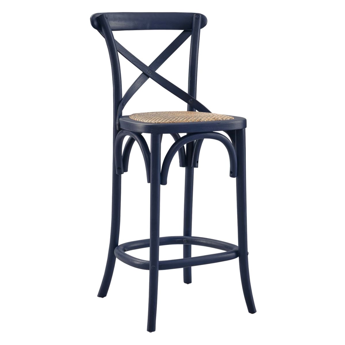 EEI-5667-MID Gear Counter Stool, Midnight Blue