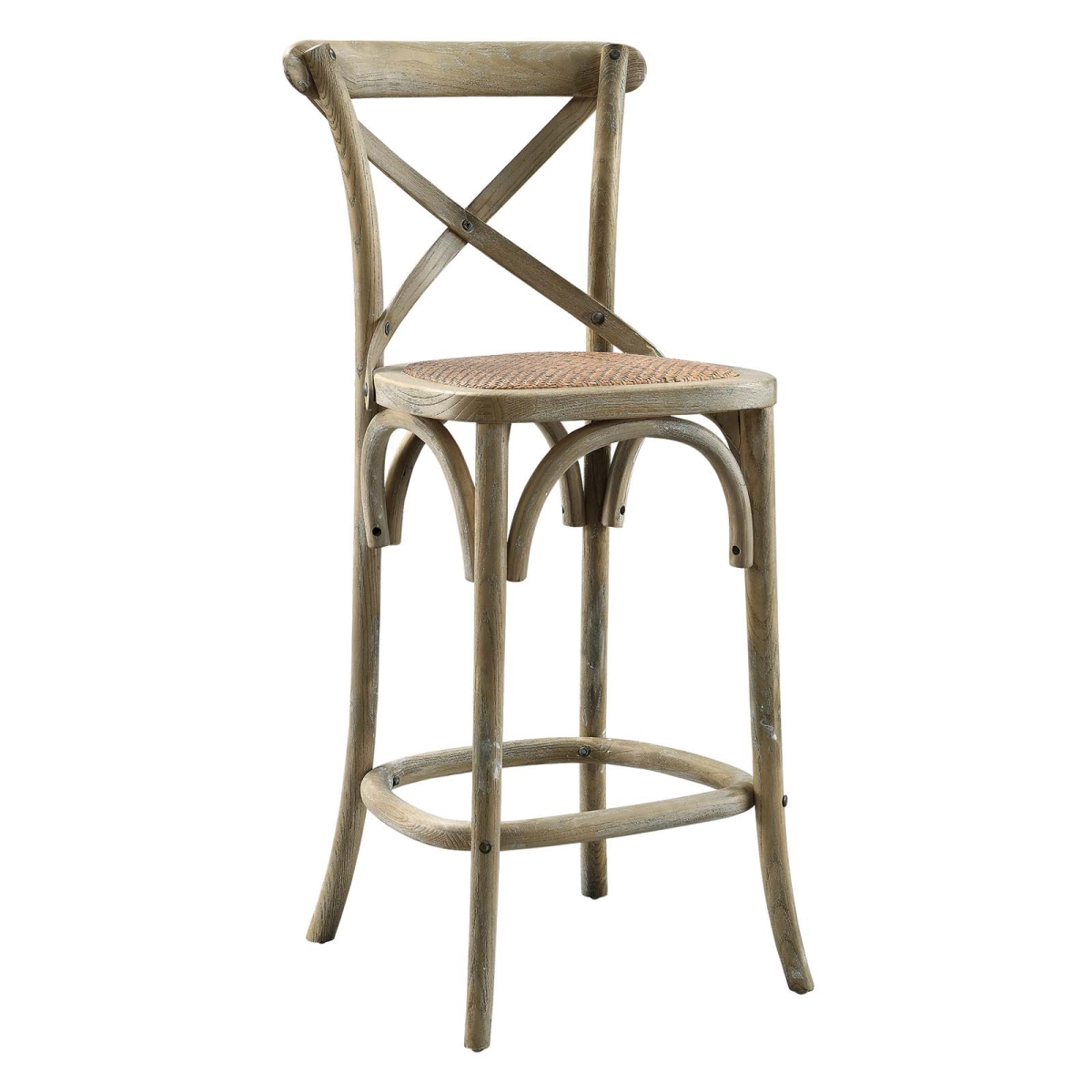 EEI-5667-GRY 39.5 in. Gear Counter Stool, Gray