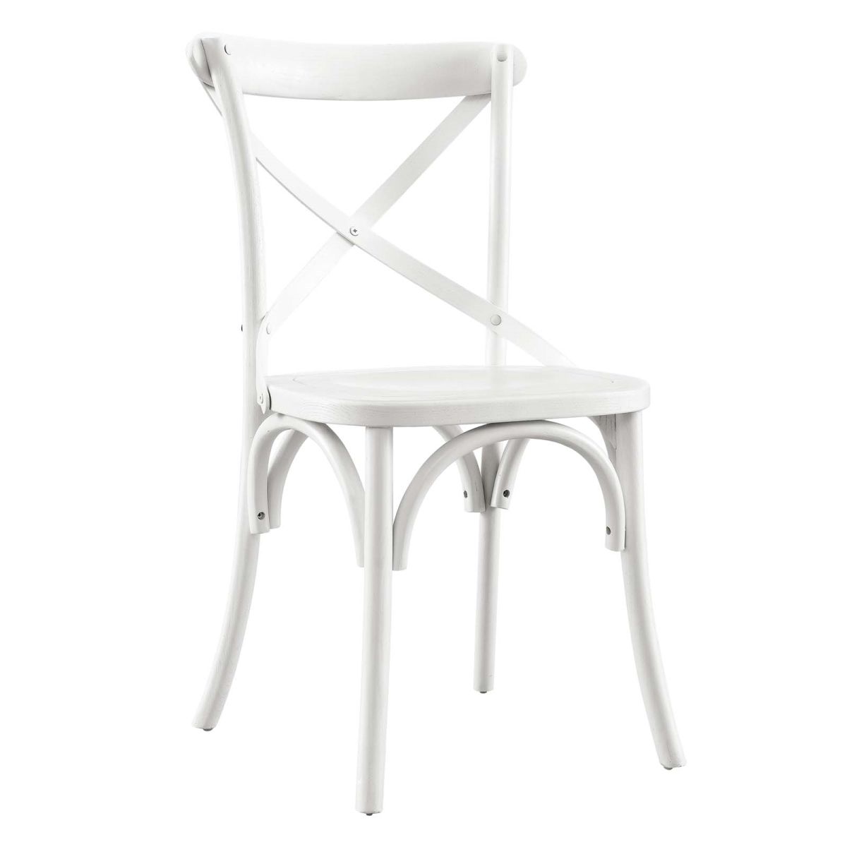 EEI-5564-WHI 34.5 x 19.5 x 21 in. Gear Dining Side Chair, White