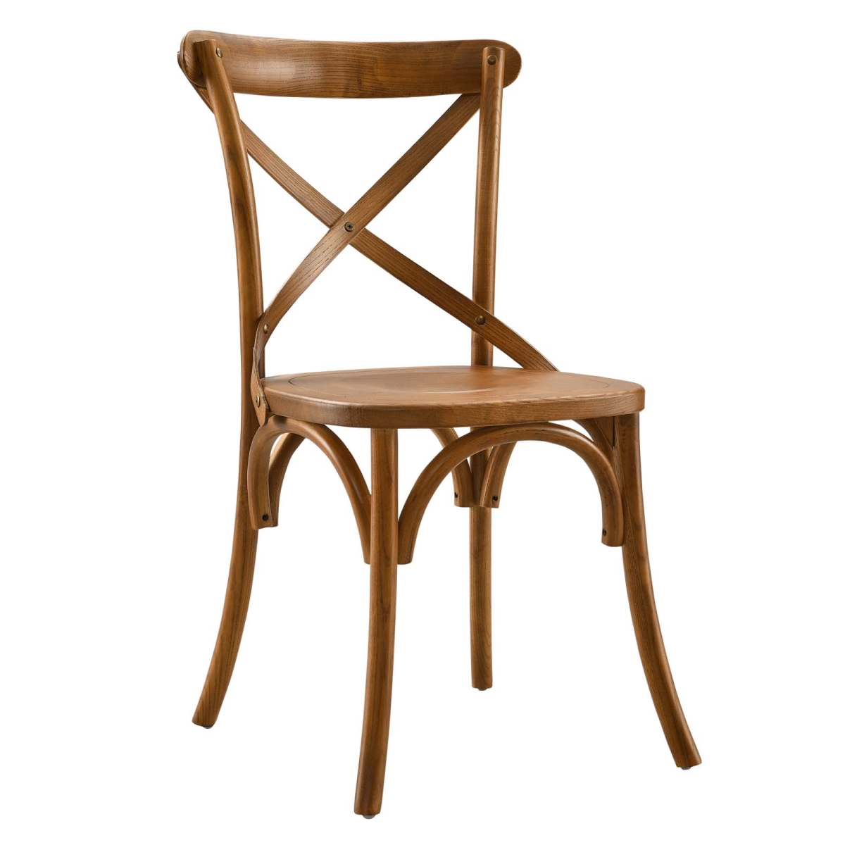 EEI-5564-WAL 34.5 x 19.5 x 21 in. Gear Dining Side Chair, Walnut