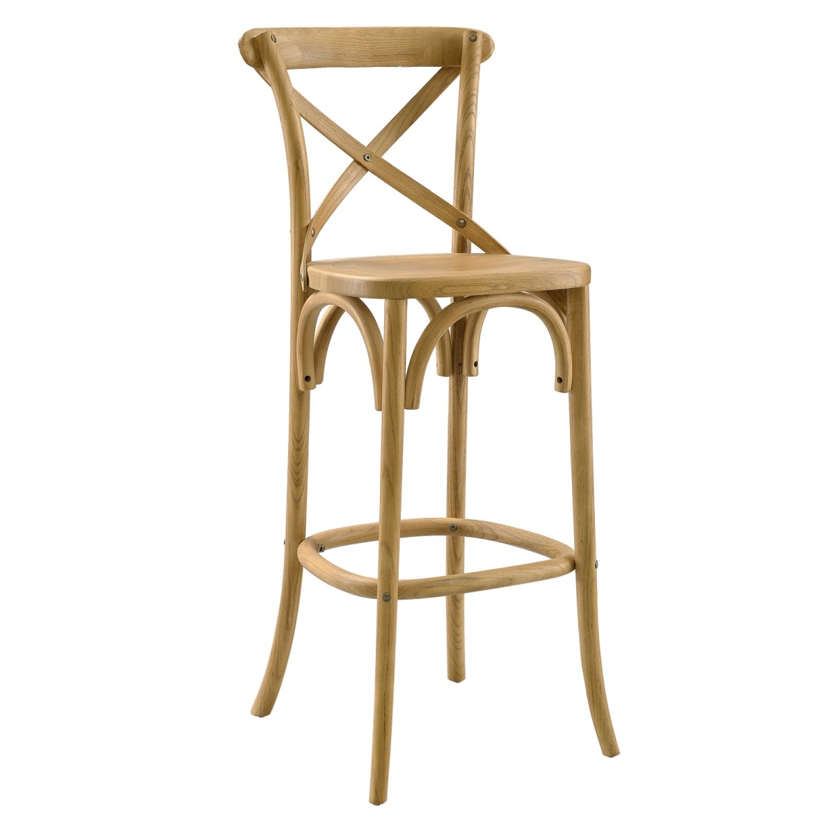 EEI-5563-NAT 43.5 x 17.5 x 19 in. Gear Bar Stool, Natural