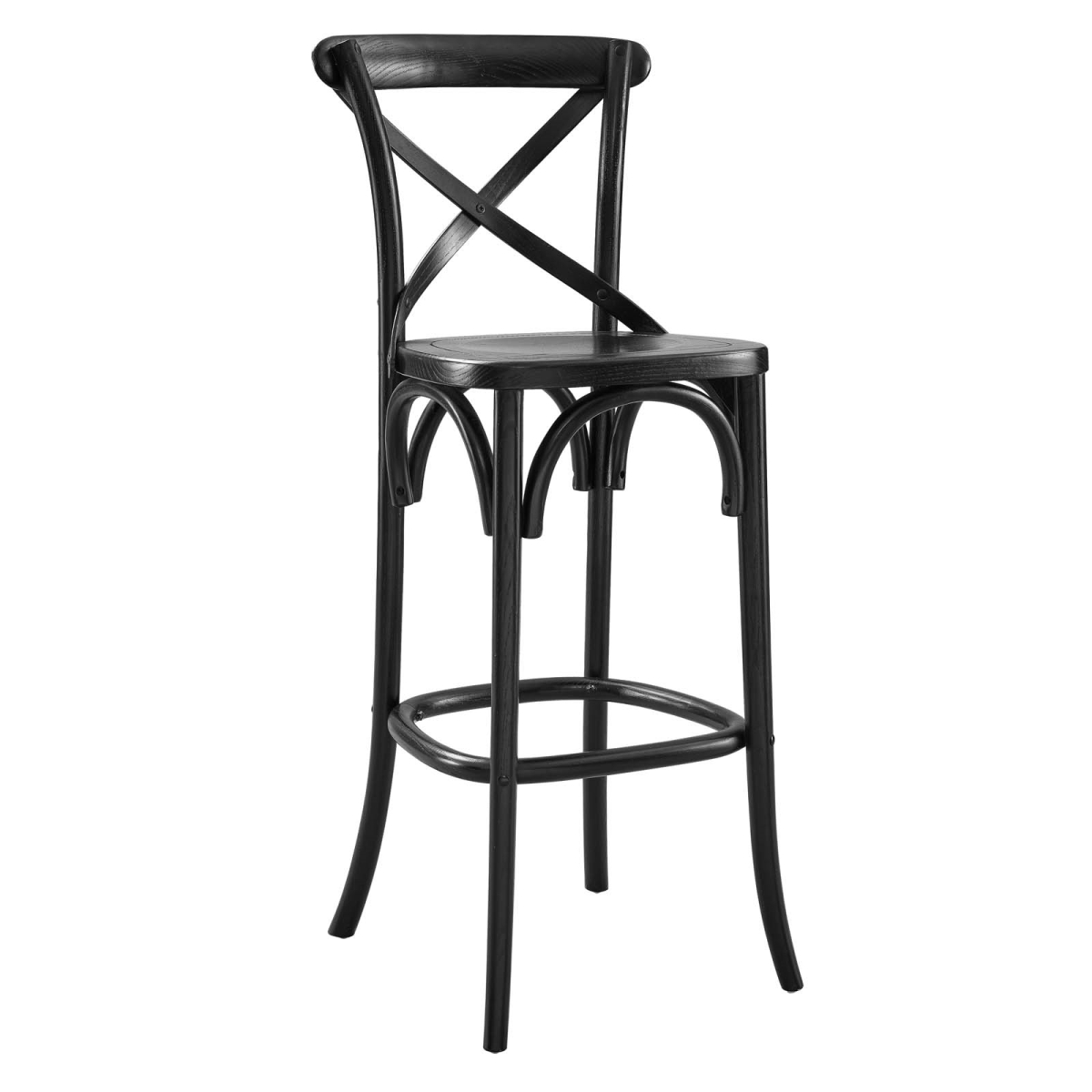 EEI-5563-BLK 43.5 x 17.5 x 19 in. Gear Bar Stool, Black