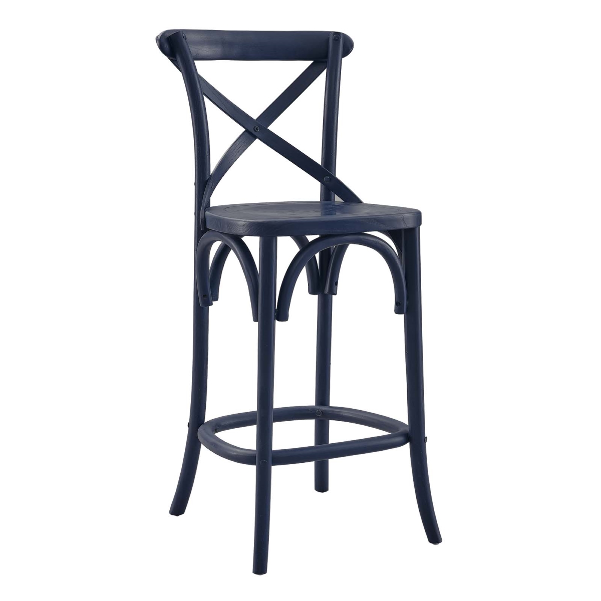 EEI-5562-MID Gear Counter Stool, Midnight Blue