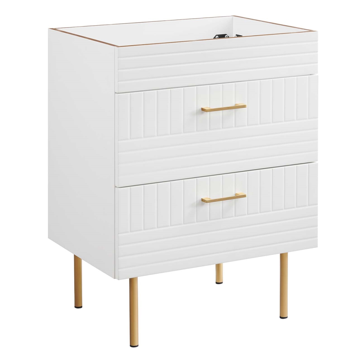 EEI-5106-WHI 24 in. Daybreak Bathroom Vanity Cabinet without Sink Basin, White -  Modway Furniture