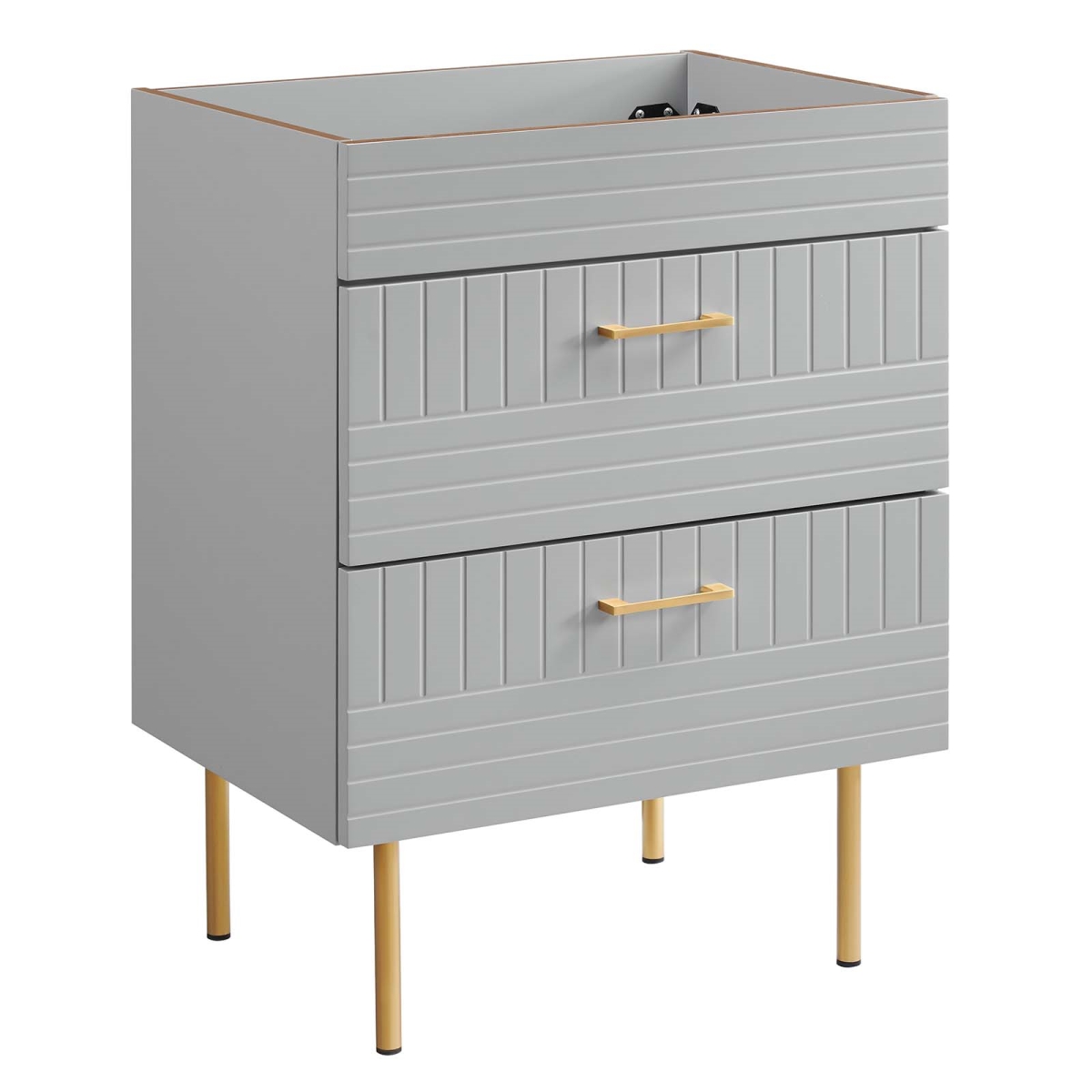 EEI-5106-LGR 24 in. Daybreak Bathroom Vanity Cabinet without Sink Basin, Light Gray