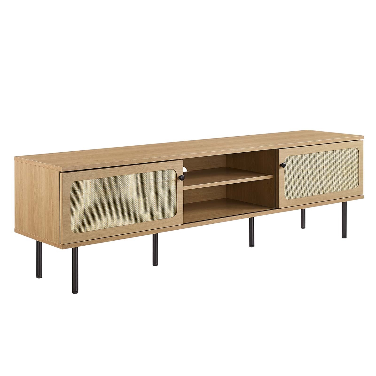 EEI-6046-OAK 70 in. Cambria TV Stand, Oak