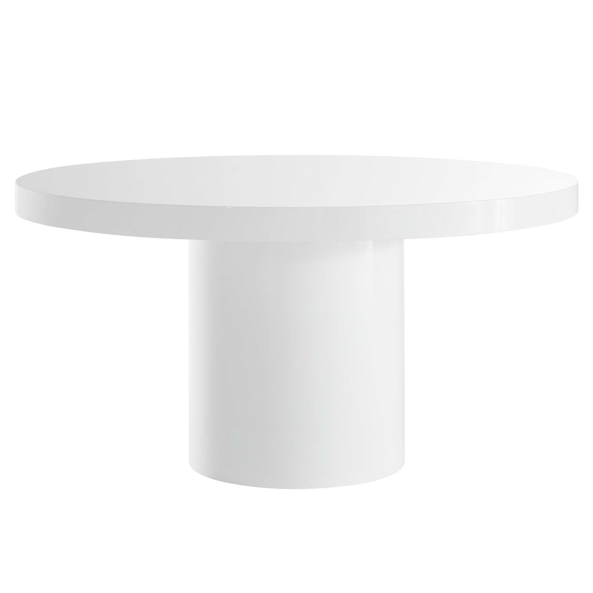 EEI-4910-WHI 60 in. Gratify Round Dining Table, White
